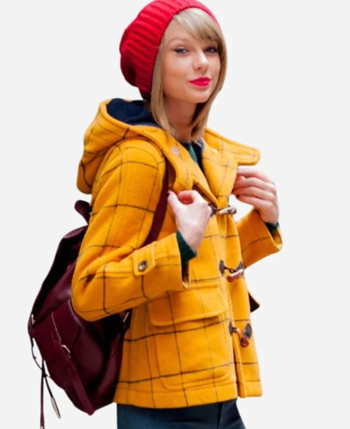 Taylor Swift Yellow Toggle Coat