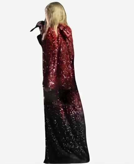 The Eras Tour 2023 Taylor Swift Red Sequin Trench Coat