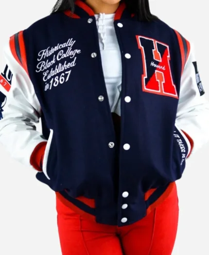 The Mecca Howard University Varsity Jacket