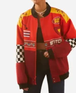 The Red One Stitch Racing Jacket Back