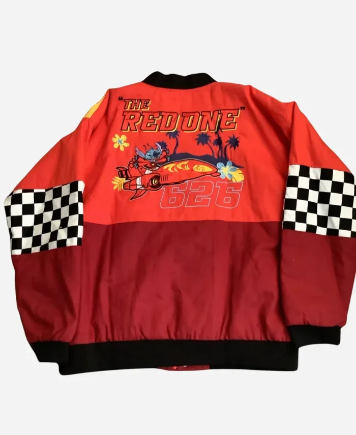 The Red One Stitch Racing Jacket Back