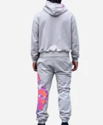 Unisex Gateway Luxury Hooded Skully Grey Tracksuit Back