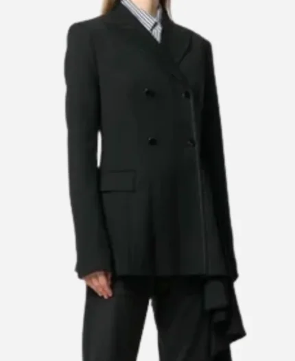 Willa Hayes Yellowstone S03 Black Coat