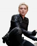 Yelena Belova Black Widow Leather Jacket