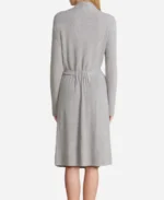 Yellowstone S04 Monica Dutton Grey Ribbed Robe Back