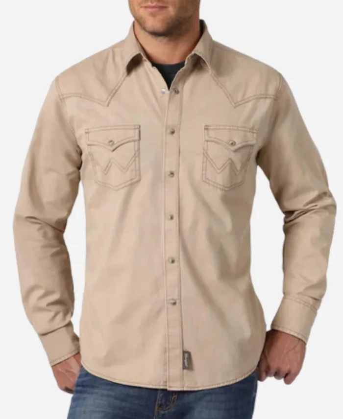 Yellowstone S04 Teeter Beige Shirt