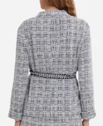 Yellowstone S05 Lynelle Perry Grey Tweed Jacket Back