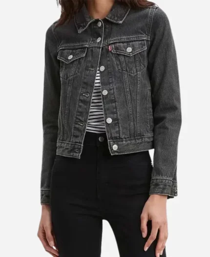 Yellowstone S4 Mia Black Denim Jacket