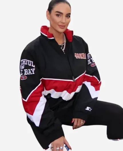 49ers Claire Kittle Starter Jacket