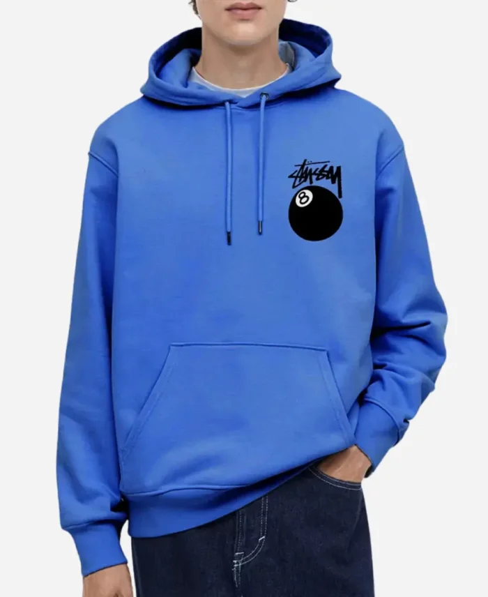 8 Ball Stussy Blue Hoodie