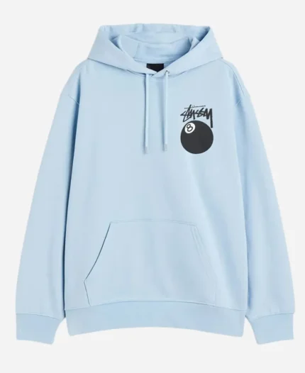 8 Ball Stussy Sky Blue Hoodie