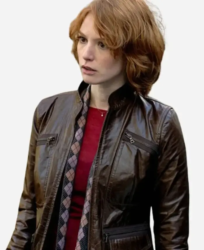 88 Minutes Alicia Witt Brown Jacket