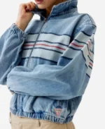 Amirah J 2024 TV-Series High Potential Season Ava Blue Denim Bomber Jacket