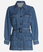 Athena Grant Tv Series 9-1-1 Season 04 Angela Bassett Belted Denim Jacket