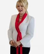 Barbara Niven Ms. Christmas Comes To Town Gale White Blazer
