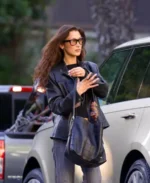 Bella Hadid Off Duty Girl Los Angeles Leather Jacket