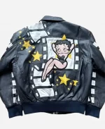  Betty Boop Vintage Leather Print Jacket