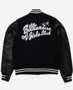 Billionaire Girls Club Ride Holiday Exclusive Black Varsity Jacket For Sale