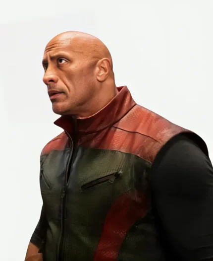 Callum Drift Movie Red One 2024 Dwayne Johnson Leather Vest