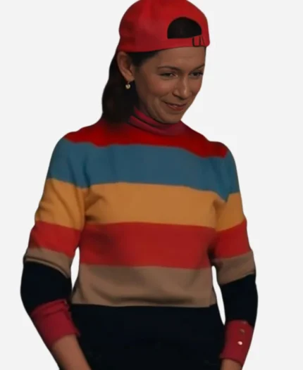 Carrie Preston Elsbeth S02 Rainbow Sweater