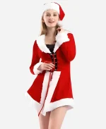 Miss Santa Sexy Christmas Full Sleeves Costumes Dress