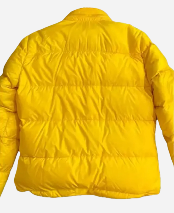 Chrome Hearts Yellow Puffer Down Parachute Jacket Back