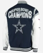 Dallas Cowboys Super Bowl Navy Blue Jacket