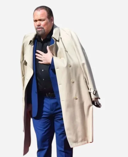 Denton Movie Vincent D’Onofrio Lift 2024 Beige Trench Coat