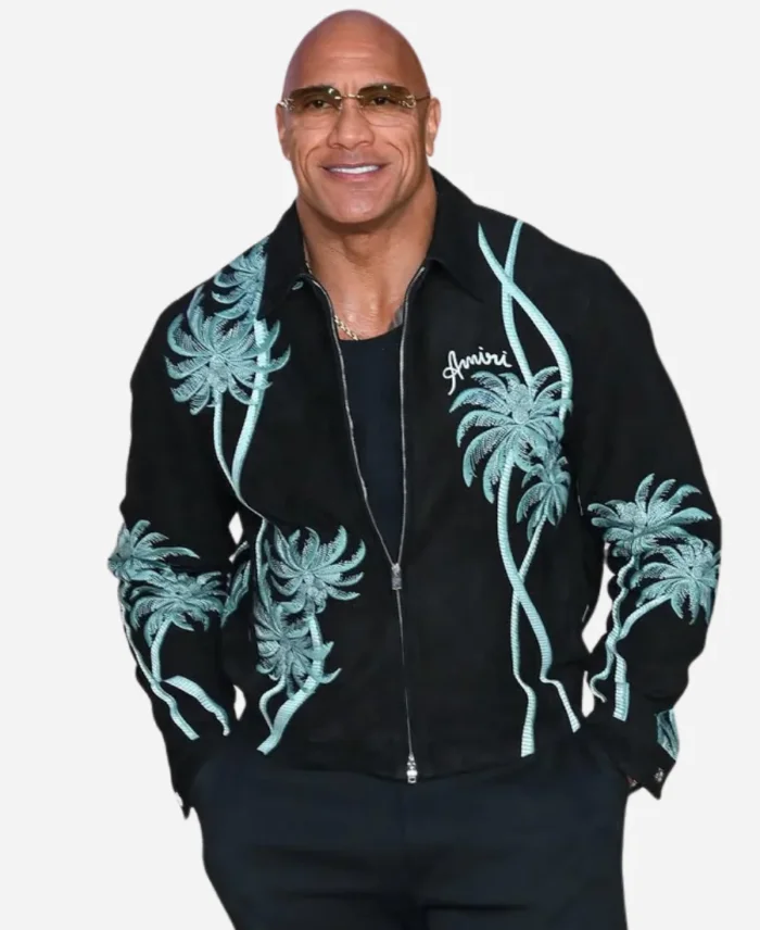 Dwayne Johnson Moana 2 Premiere Amiri Palm Jacket