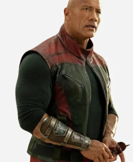 Dwayne Johnson Red One 2024 Leather Vest