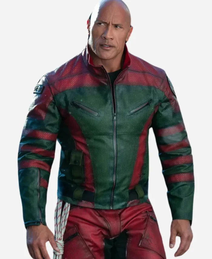 Dwayne Johnson Red One Leather Jacket