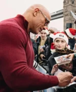 Dwayne Johnson Red One Premiere Red Sweater