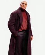 Dwayne Johnson Red One premiere Purple Trench Coat