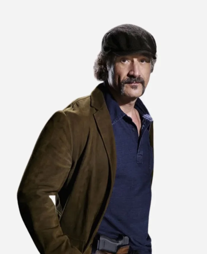 Elias Koteas Tv Series Chicago P.D. Alvin Olinsky Suede Brown Blazer