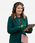 Erica Durance Ms. Christmas Comes To Town Amanda Green Trench Coat