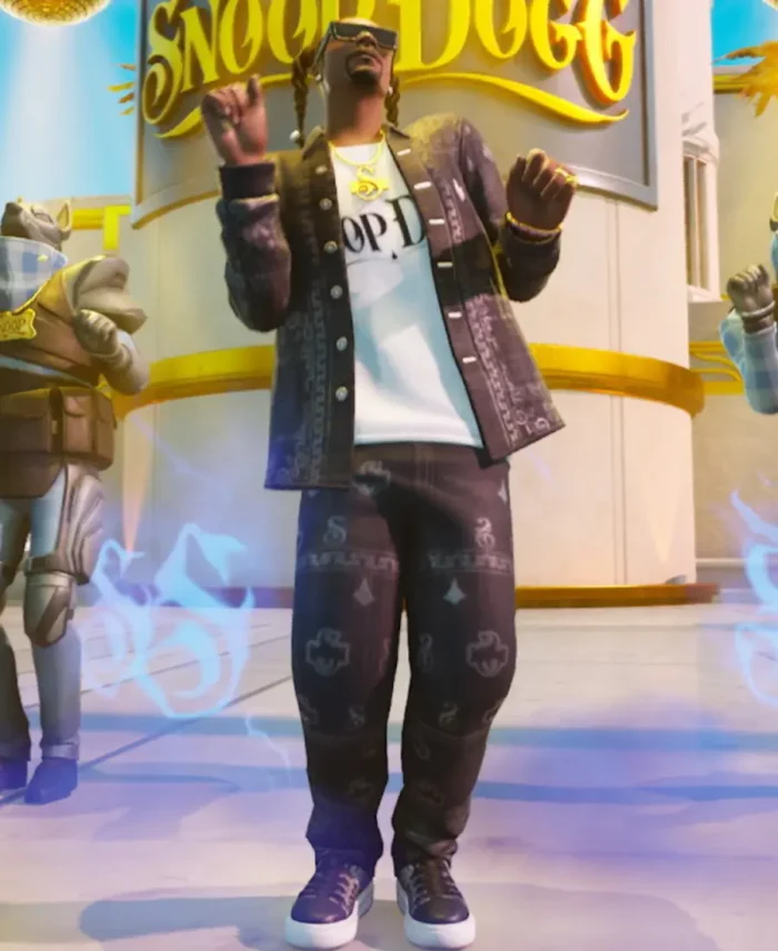 Fortnite Chapter 2 Snoop Dogg Black Leather Tracksuit