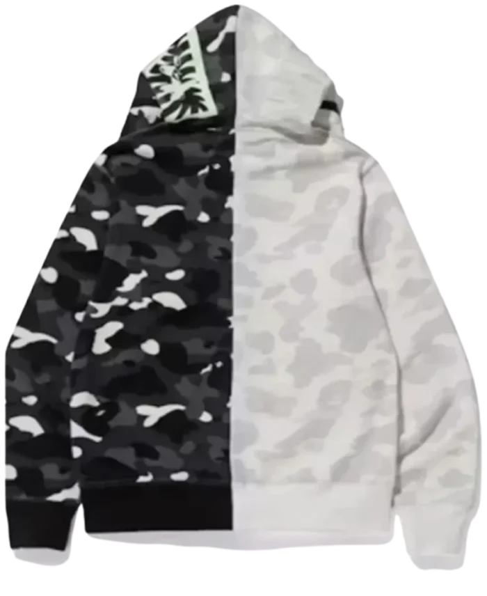 Half Shark Camo BAPE Hoodie