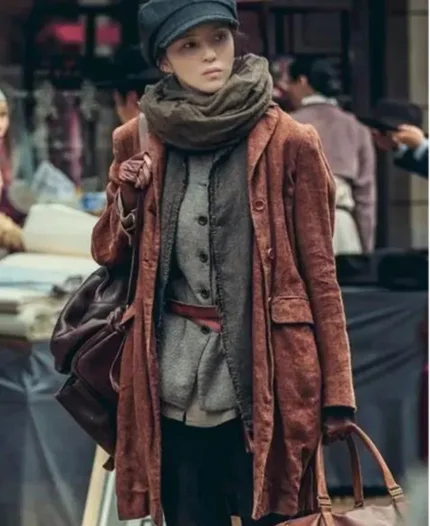 Han So-hee Tv Series Gyeongseong Creature 2023 Yoon Chae-ok Brown Wool Coat