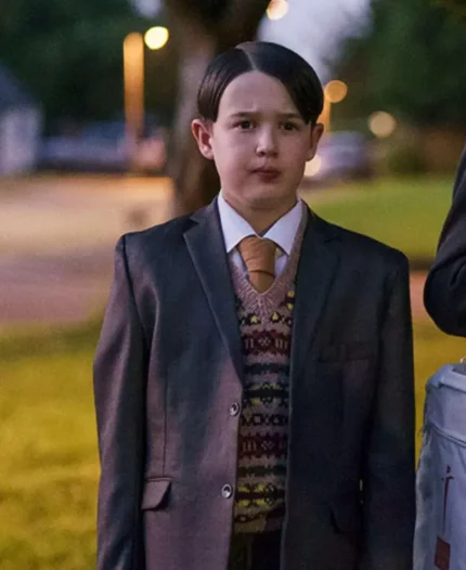 Harry Connor TV Series Everyone Else Burns 2023 Aaron Black Blazer Coat