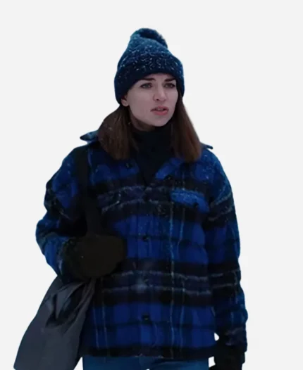 Ida Elise Broch Tv Series Home For Christmas S02 Johanne Plaid Jacket