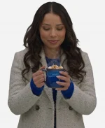 Jessica Parker Kennedy Under The Christmas Sky Sherpa Coat
