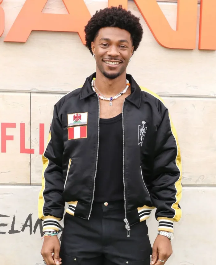 Jonathan Daviss Netflix Poguelandia 2024 Bomber Jacket