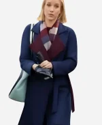 Juniper Mystic Christmas Jessy Schram Blue Trench Coat