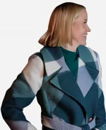 Jessy Schram Mystic Christmas Check Coat