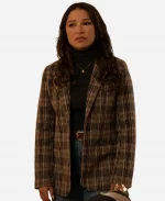 Kat Butler Under The Christmas Sky Jessica Parker Kennedy Brown Blazer