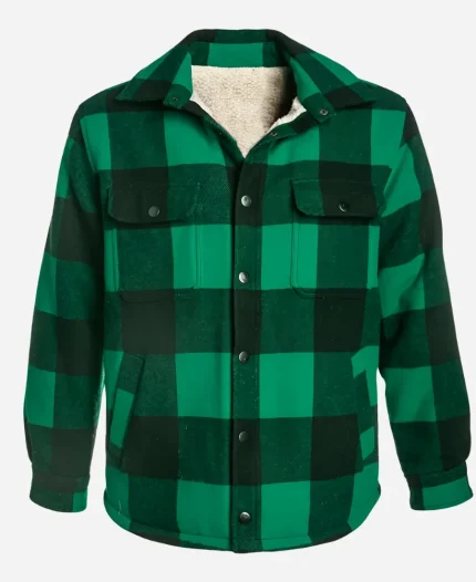 Kate Gabriel Film Christmas Island Rachel Skarsten Green Plaid Jacket