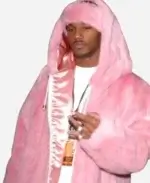 Killa Cam’Ron – Killa Cam The American Rapper Photo Pink Hooded Fur Jacket