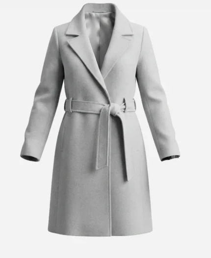 Kirsten Comerford Christmas On The Alpaca Farm Grey Wool Coat