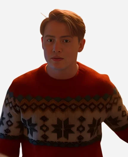 Nick Nelson Heartstopper S03 Kit Connor Christmas Red Sweater