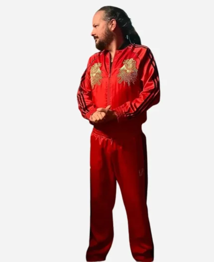 Korn x Adidas Jonathan Davis Red Tracksuit